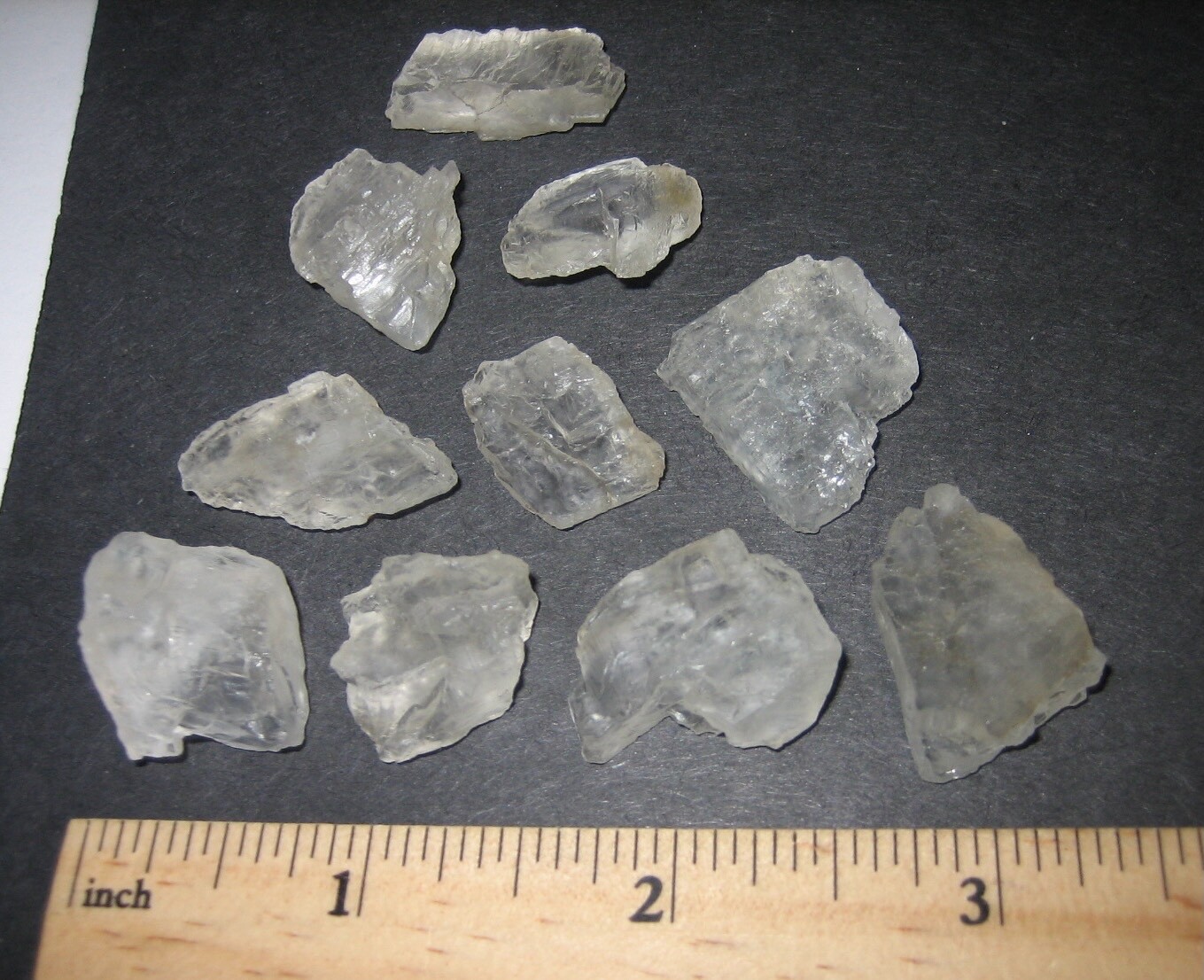 10 RARE! SMALL NATURAL ROUGH 0.5″- 1″ GEM PETALITE CRYSTALS BRAZIL ~ 29grams *4