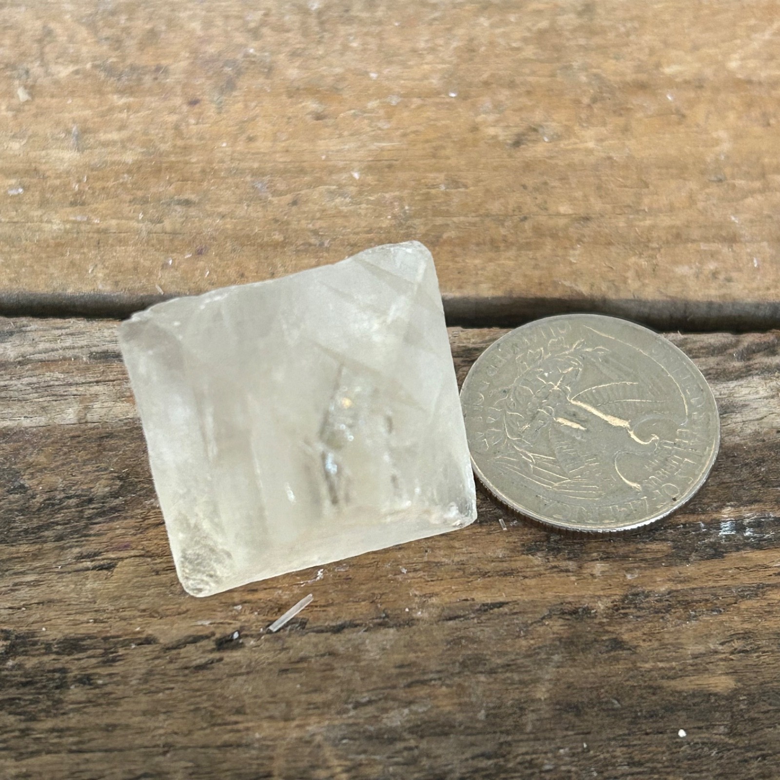 Clear Fluorite Octahedron Crystal 1.5″ Natural Fluorite Crystal Specimen Mineral