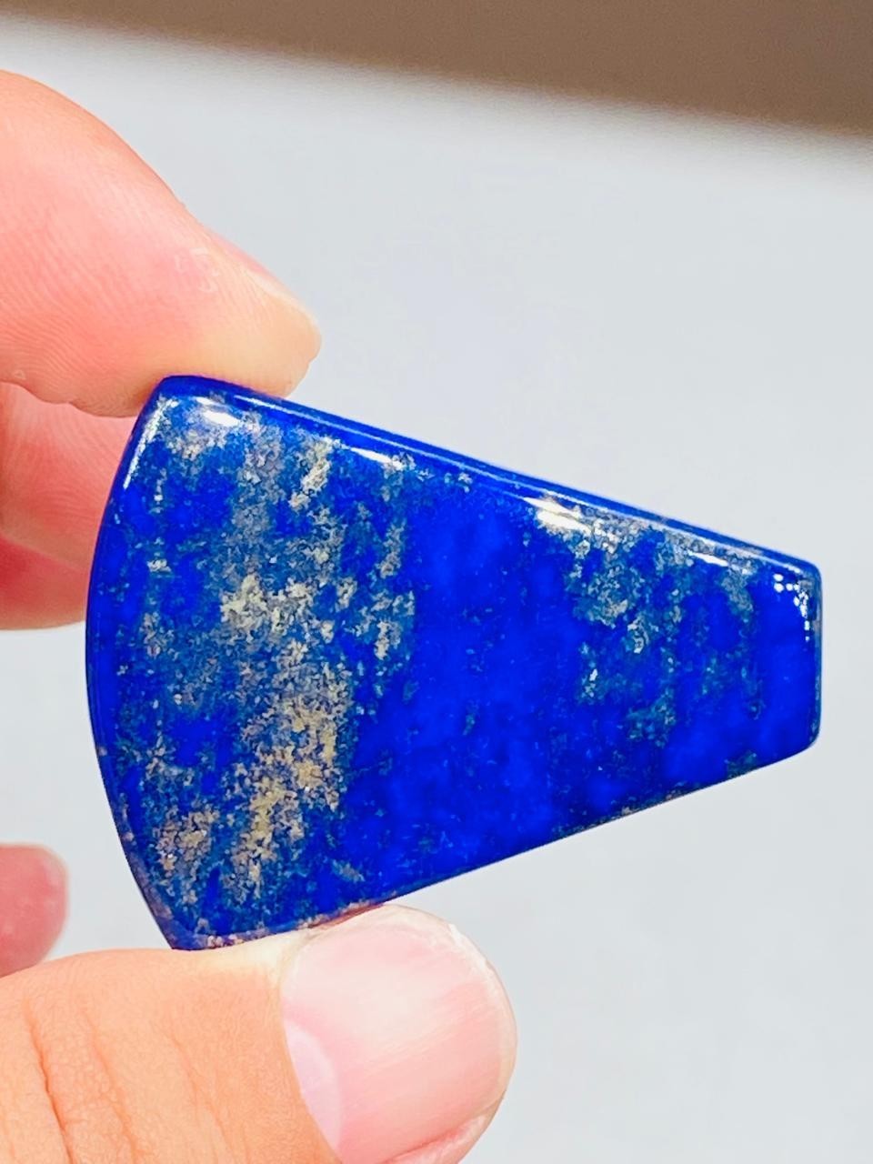 Lapis Lazuli Cushion Shape Polished Loose Stone Natural Blue With Pyrite Mix
