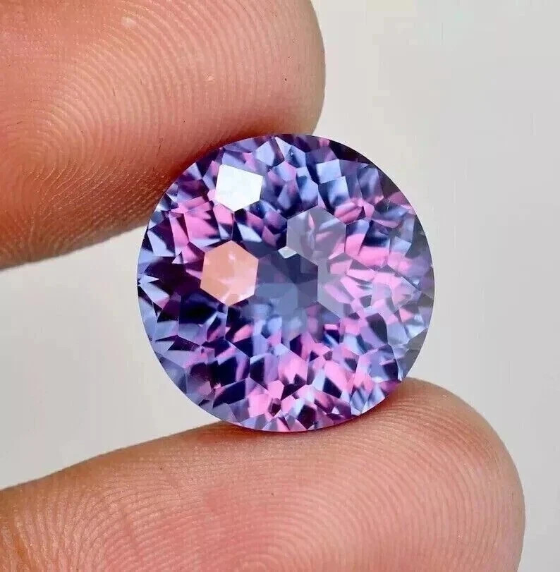 10 Ct+ Natural Alexandrite Color Change “CERTIFIED” Round Cut Loose Gemstone