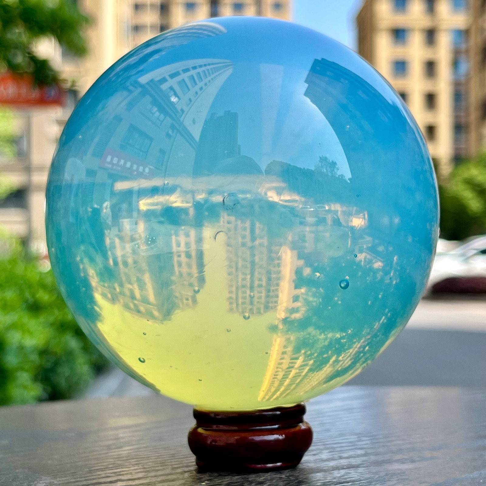 Natural Opal Sphere Polished Gemstone Ball Feng Shui Healing Crystal 3.3 lb
