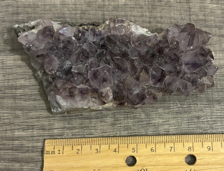 Natural Amethyst geode quartz cluster crystal specimen Healing Weighs 6.7 Ounces