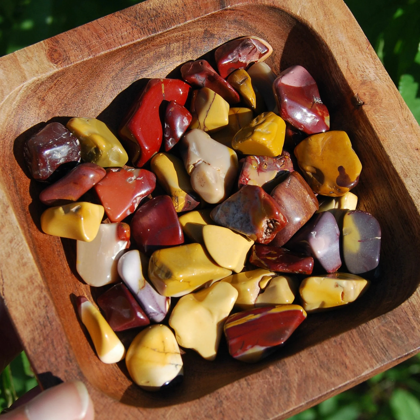 6pcs Mookaite Jasper Tumbled Stones, Small Crystal Set