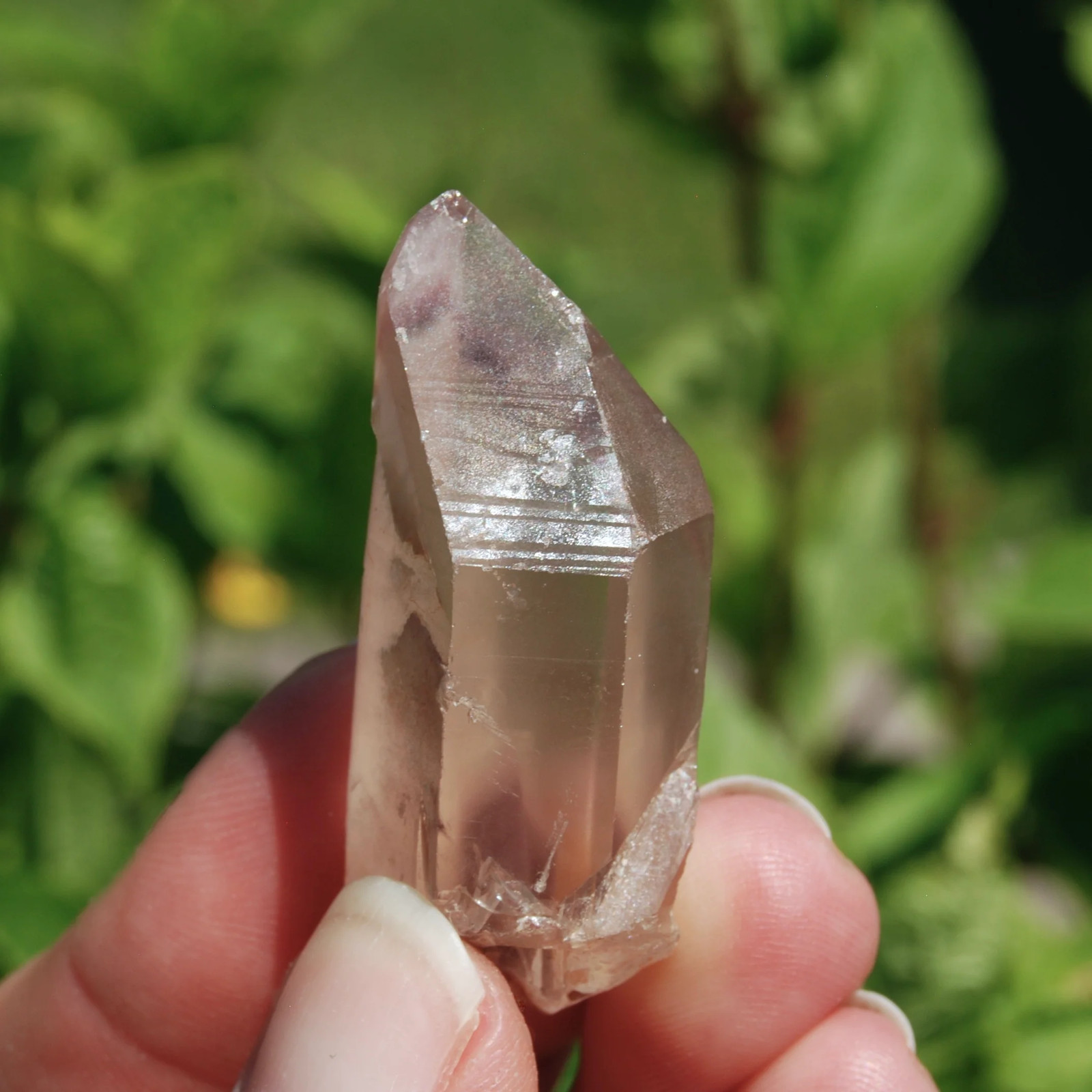 1.8in 22g Rare Pink Lithium Lemurian Quartz Crystal, Brazil c9
