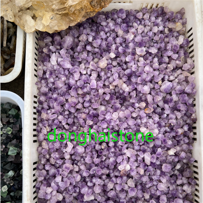 Natural Amethyst Rough Quartz Crystal Mineral Specimens Reiki Healing 8-12pcs
