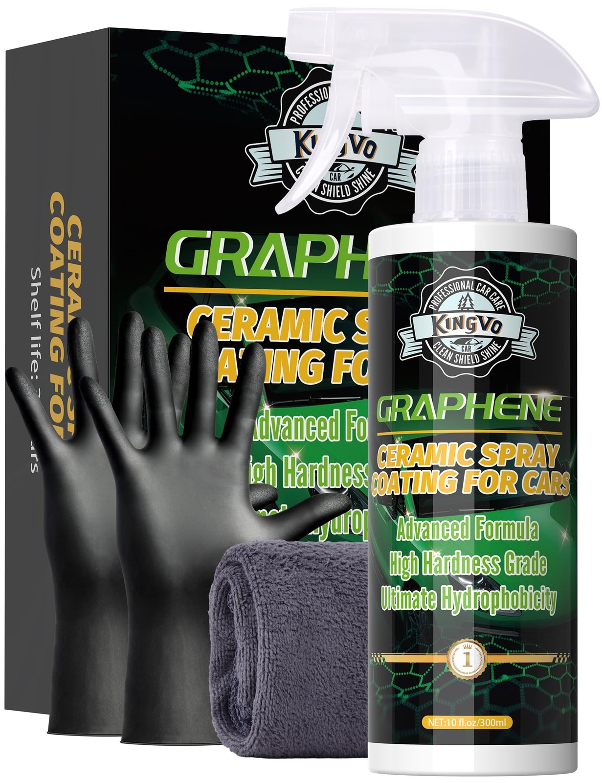 Ceramic Coating for Cars, Car Wax Spray Graphene Ceramic Coating Shine Gloss …