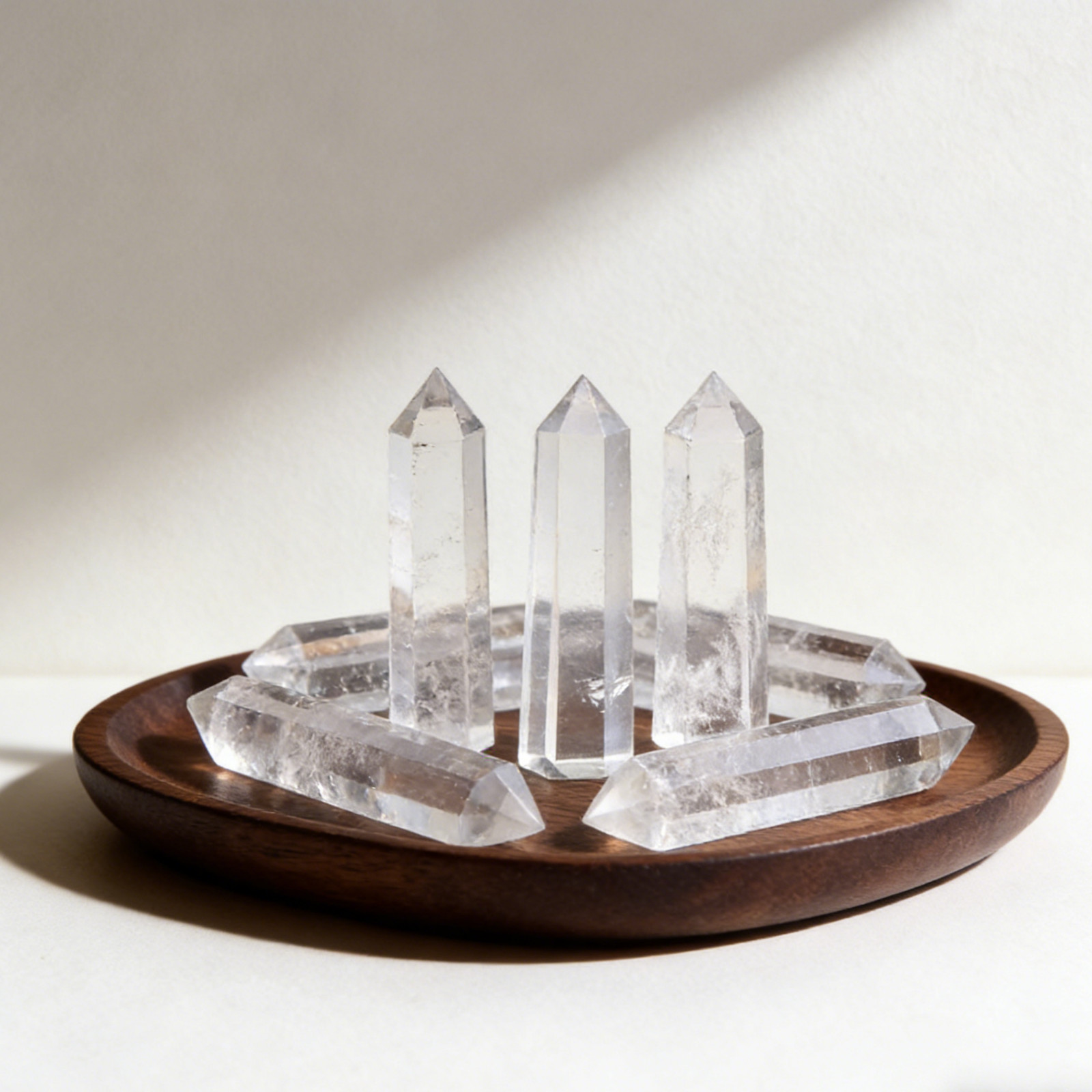 Natural Clear quartz Tower|Clear Crystal Point Tower Obelisk Wand Healing Gifts