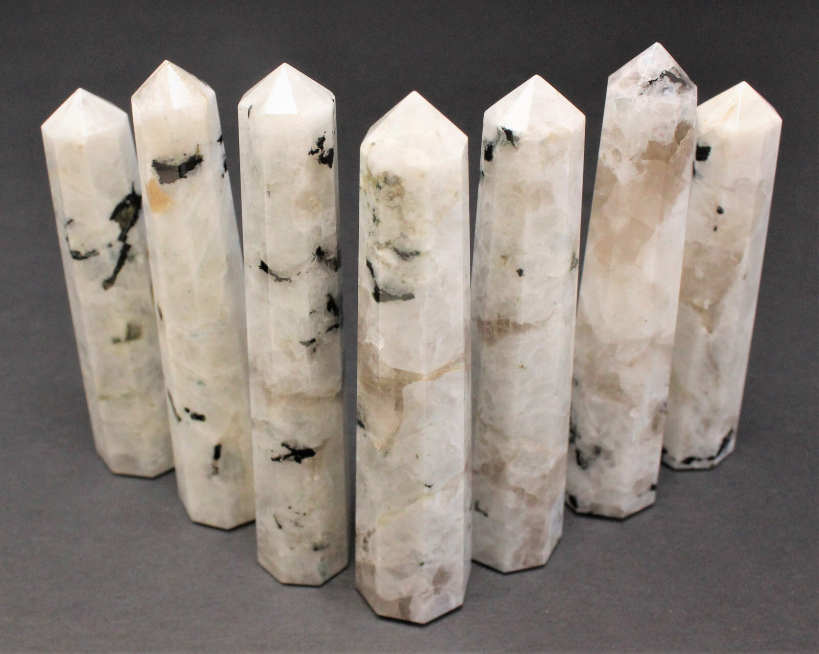 LARGE Rainbow Moonstone Obelisk, 5 – 6″ (Rainbow Moonstone Crystal Tower)