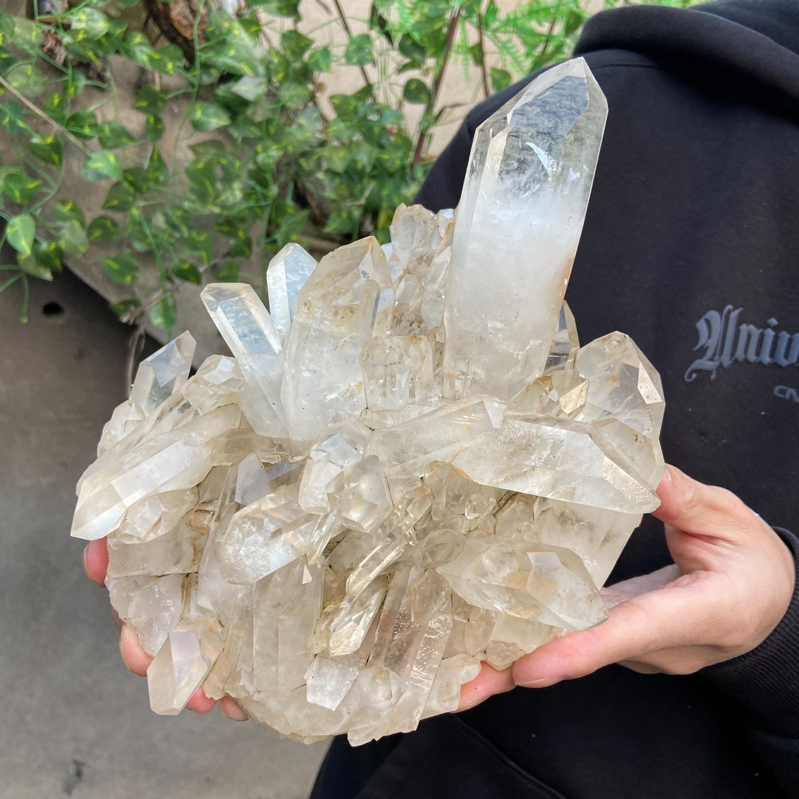 5.2LB Natural Clear White Crystal Quartz Cluster Rough Healing Specimen