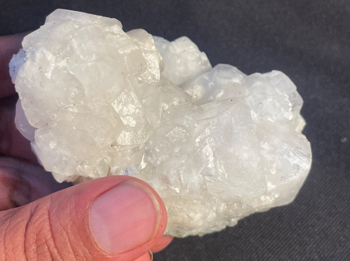 Stunning Apophyllite crystal cube in matrix specimen