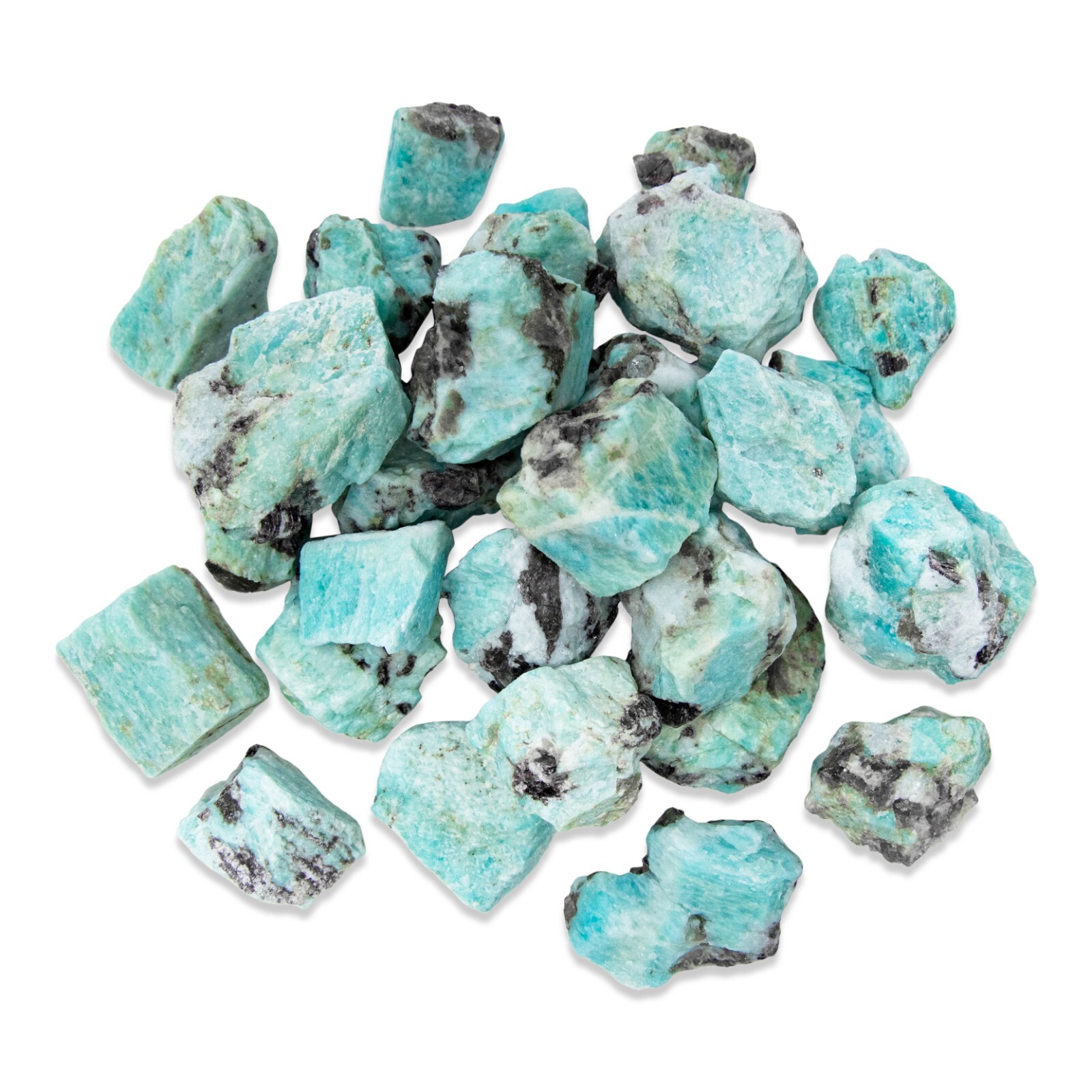 Raw Amazonite Crystal – Bulk Wholesale Rough Stones – Amazonite Gemstone Brazil