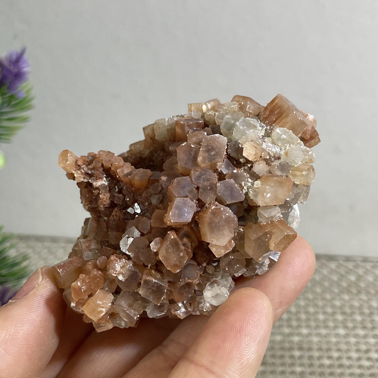 136g NATURAL ROUGH RED ARAGONITE CRYSTAL CLUSTERS FROM MOROCCO