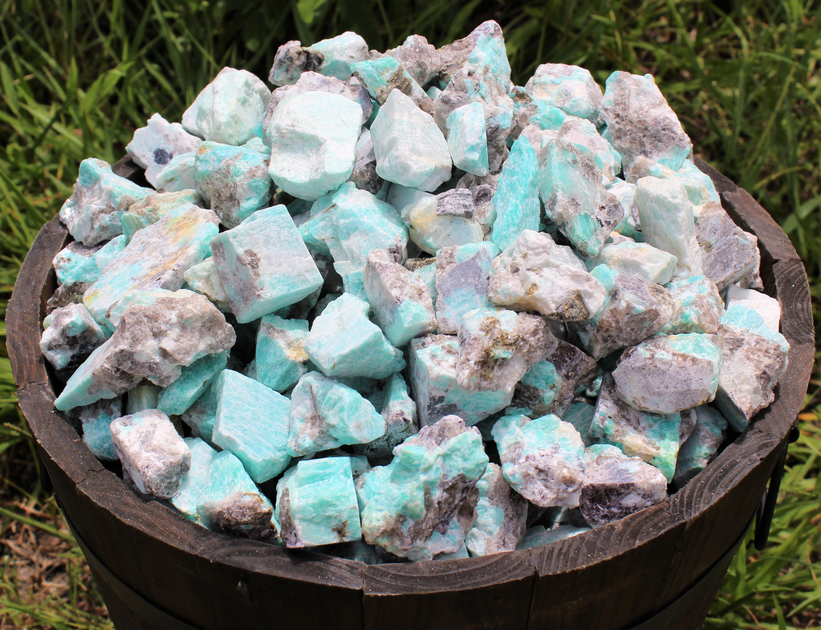 HUGE Wholesale 11 lb Lot Bulk Natural Rough Amazonite Crystal Healing Raw