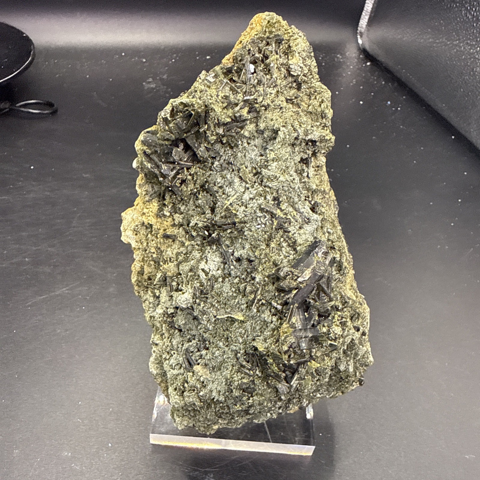 2.5 Lb Large Natural Epidote On Matrix From Pakistan. A+ Specimen,Minerals,Gems.