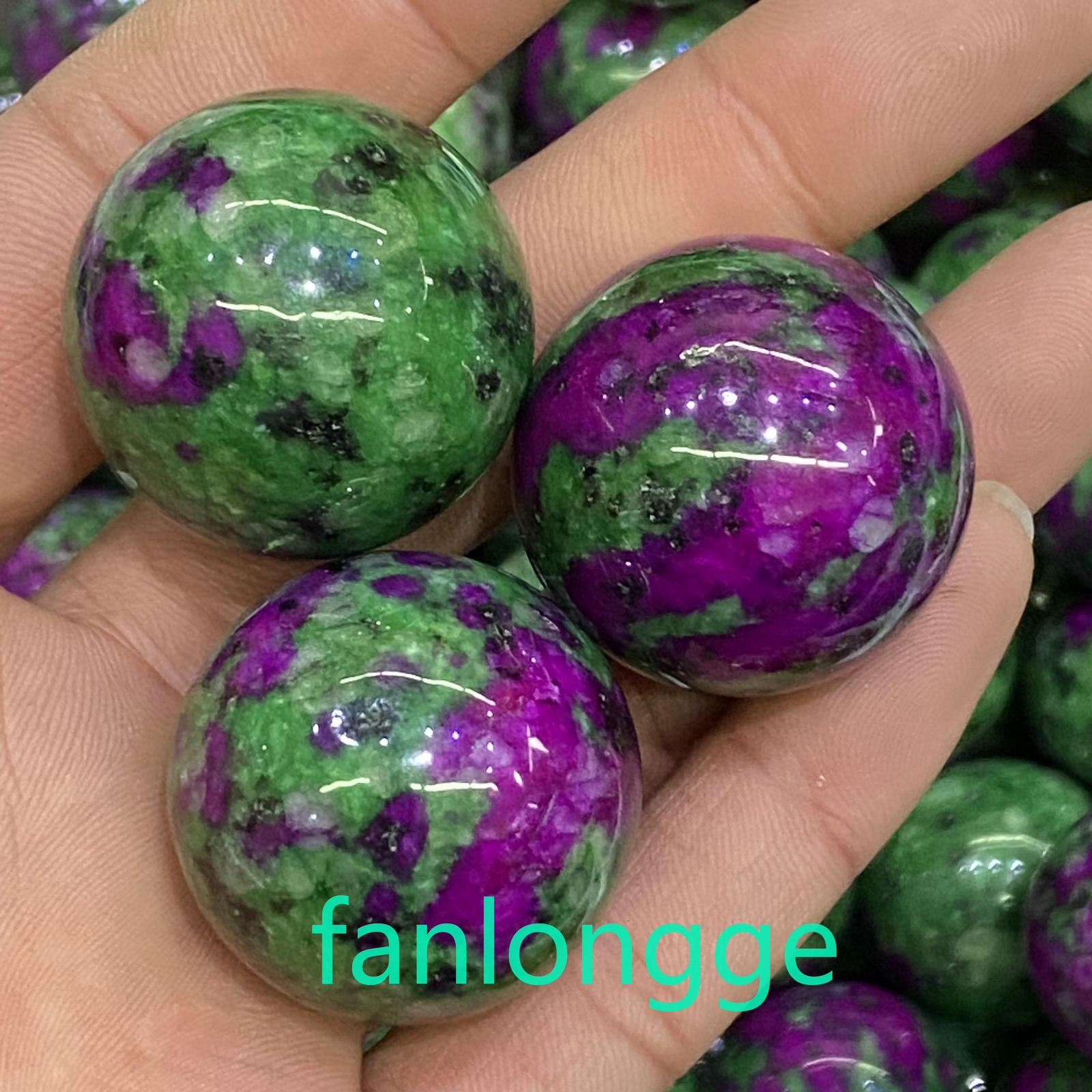 1pc Natural Zoisite Ball Quartz Crystal Sphere Reiki Healing 30mm