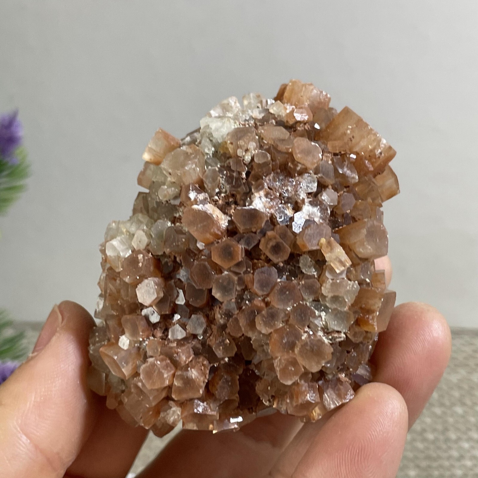 136g NATURAL ROUGH RED ARAGONITE CRYSTAL CLUSTERS FROM MOROCCO
