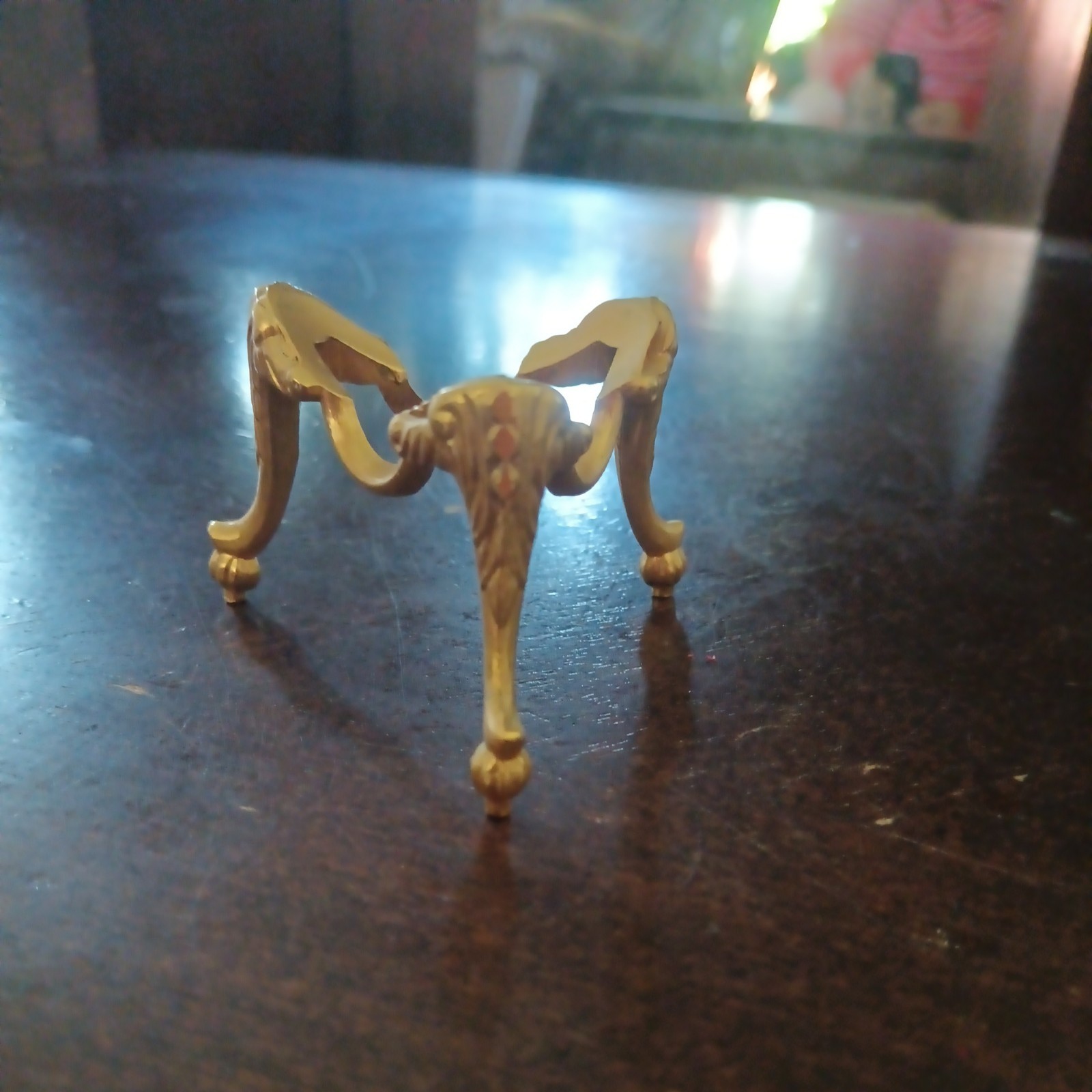 Shiny Brass-toned Egg Stand/Holder, 1.5 “