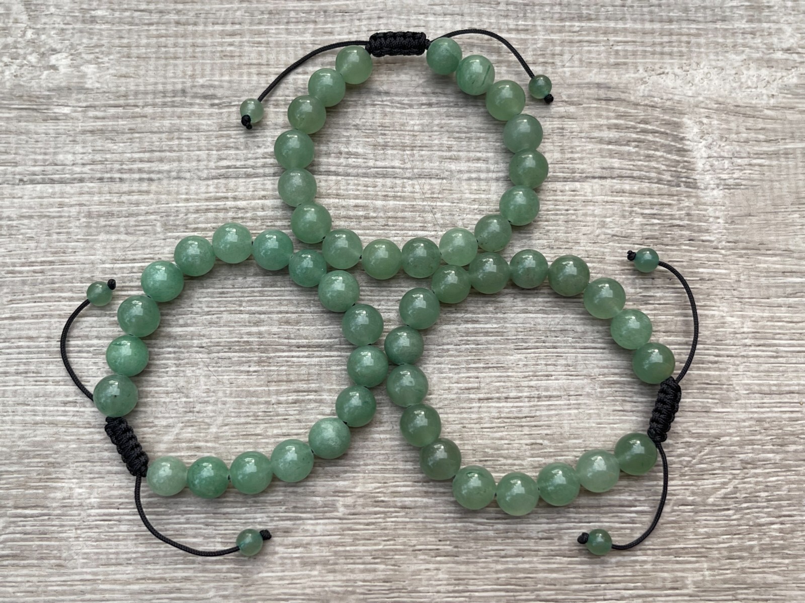 Grade A++Green Aventurine Crystal Adjustable Bead Bracelet 10mm,Genuine Bracelet