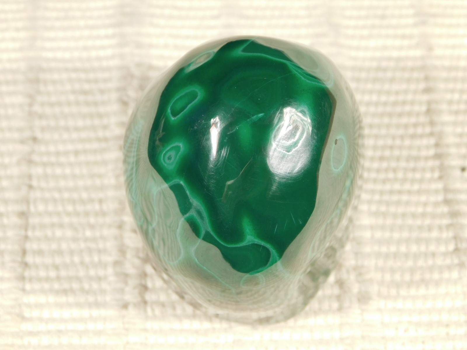 Big! Polished Deep GREEN Malachite STALACTITE or Stalagmite From the Congo 356gr