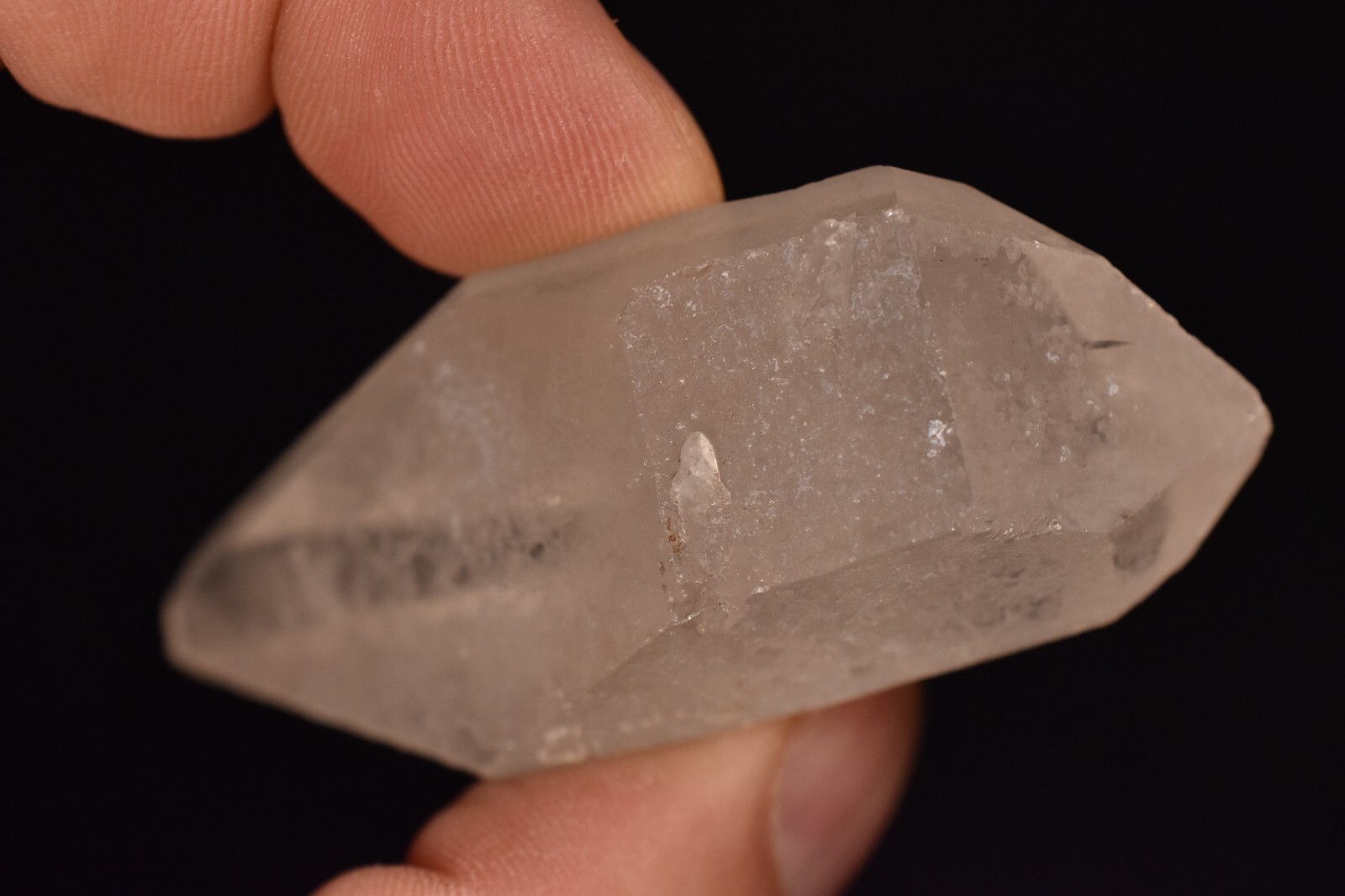 *DOUBLE TERMINATED* Quartz Crystal 6.8cm 52.2g Natural Points Genuine Clear