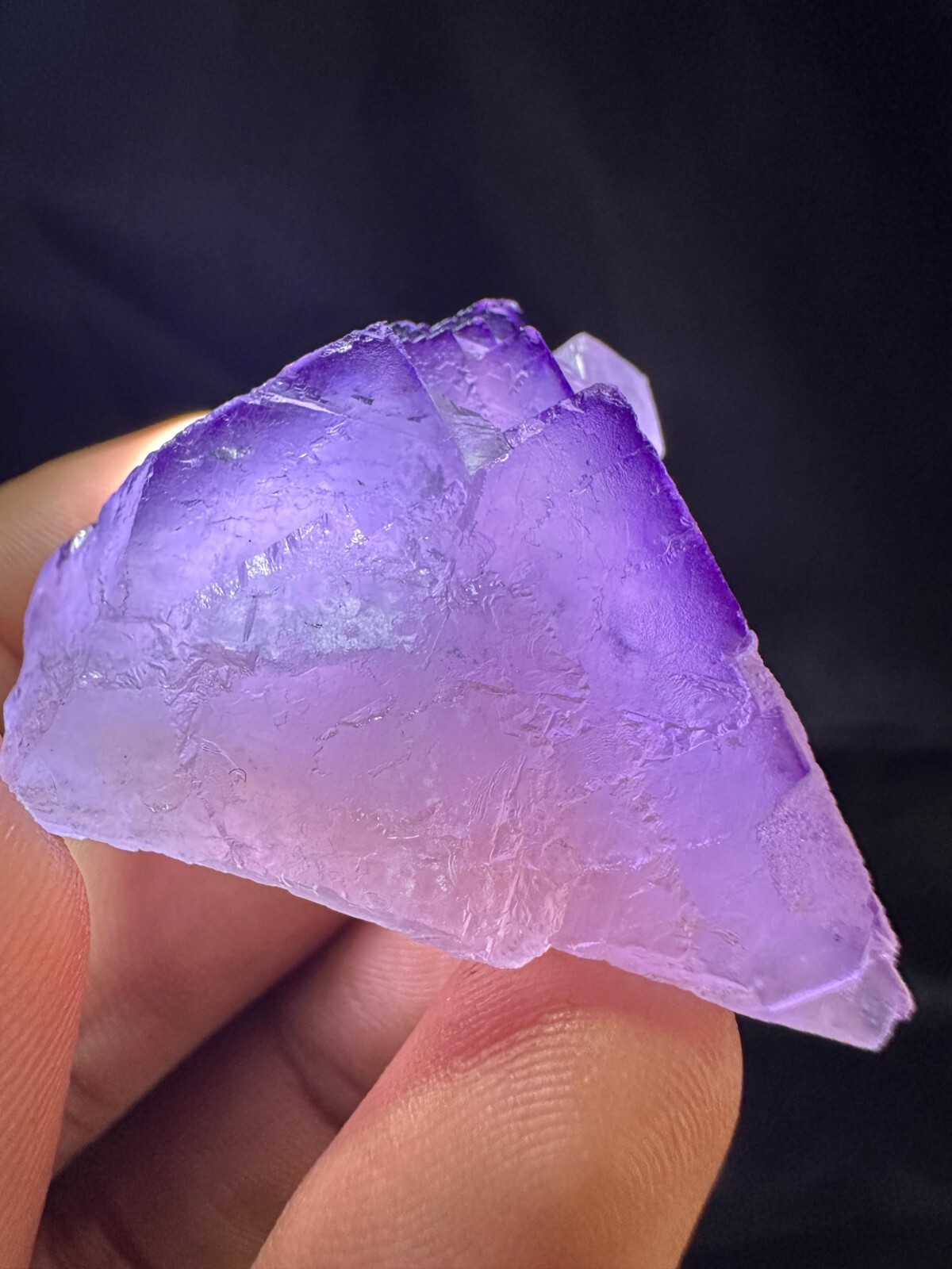 33g Natural Stone Triangle Shape Beautiful Flourite Crystal Specimen