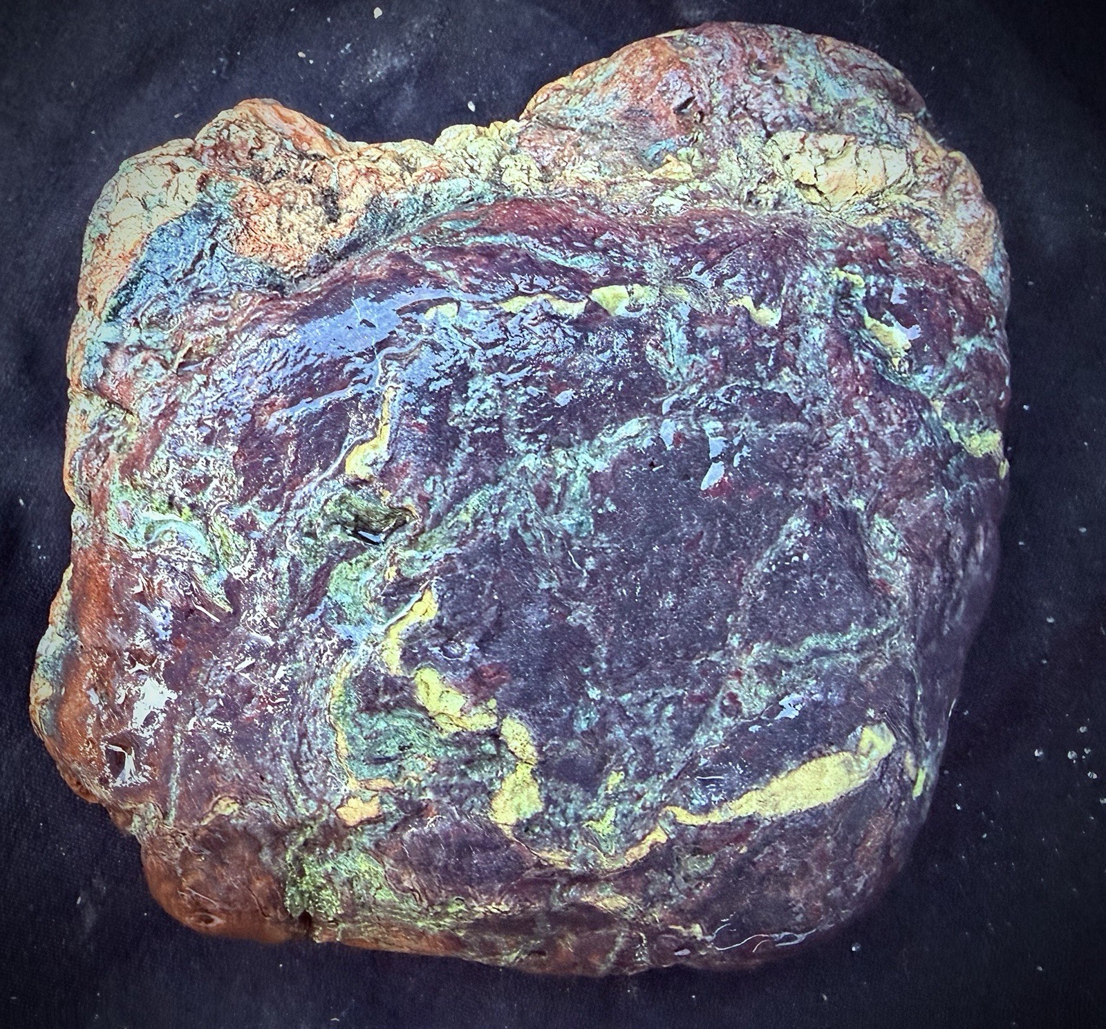 “The Alchemist” – Large Natural Multi-Color Jasper Display Stone | One-of-a-Kind