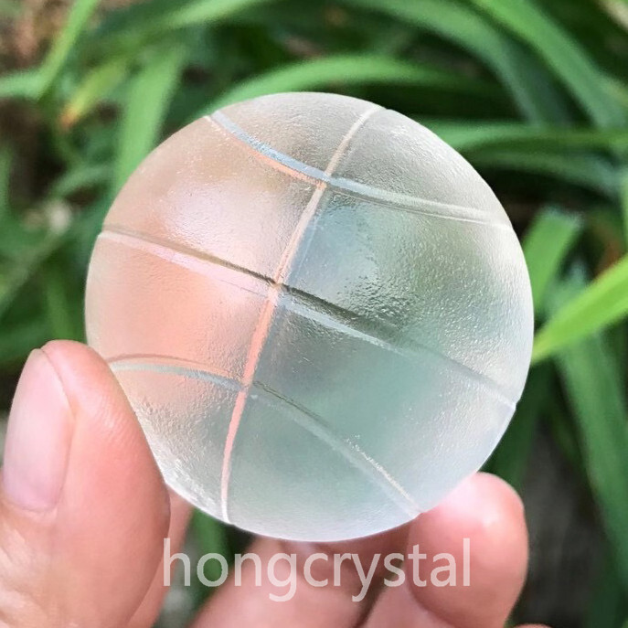 2” Smelting quartz sphere Crystal ball Basketball Reiki Healing 40mm 1PC