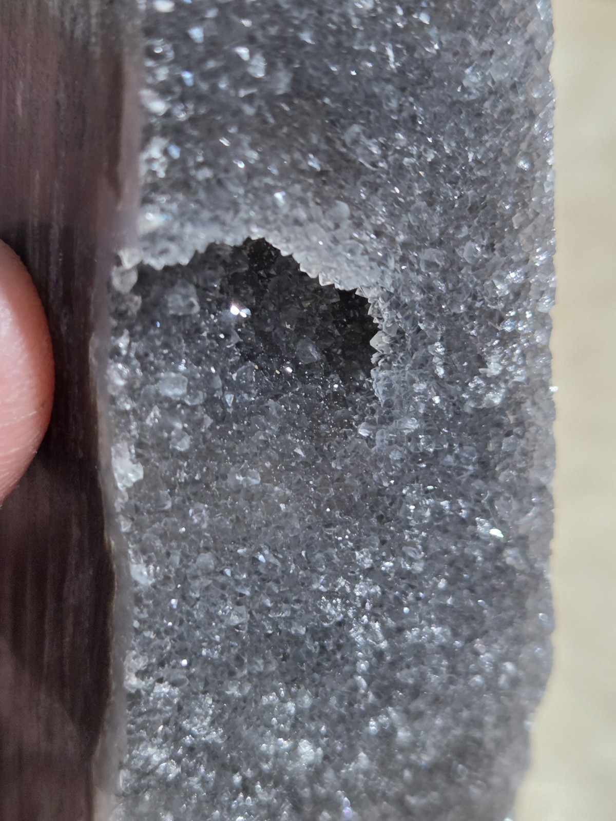 Crystal Druzy Black Sphalerite Tower Point