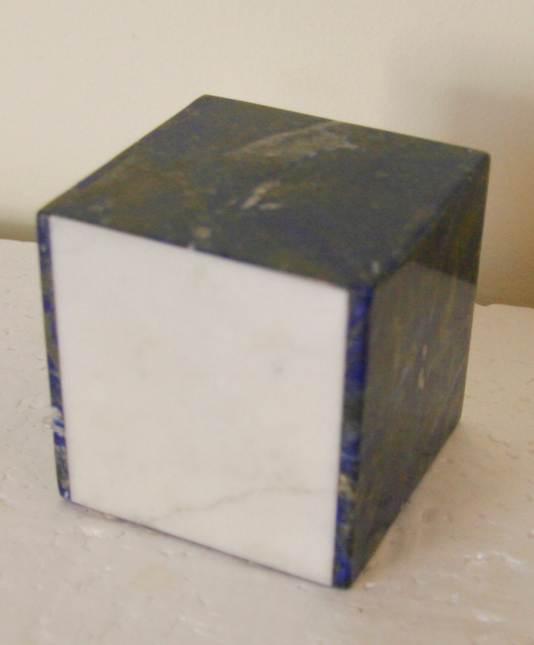 Natural Lapis Lazuli 3″ Cube in very good condition.