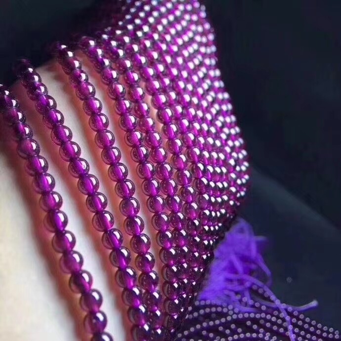 Round Purple Natural Amethyst Necklace for Women Chokers – A necklace