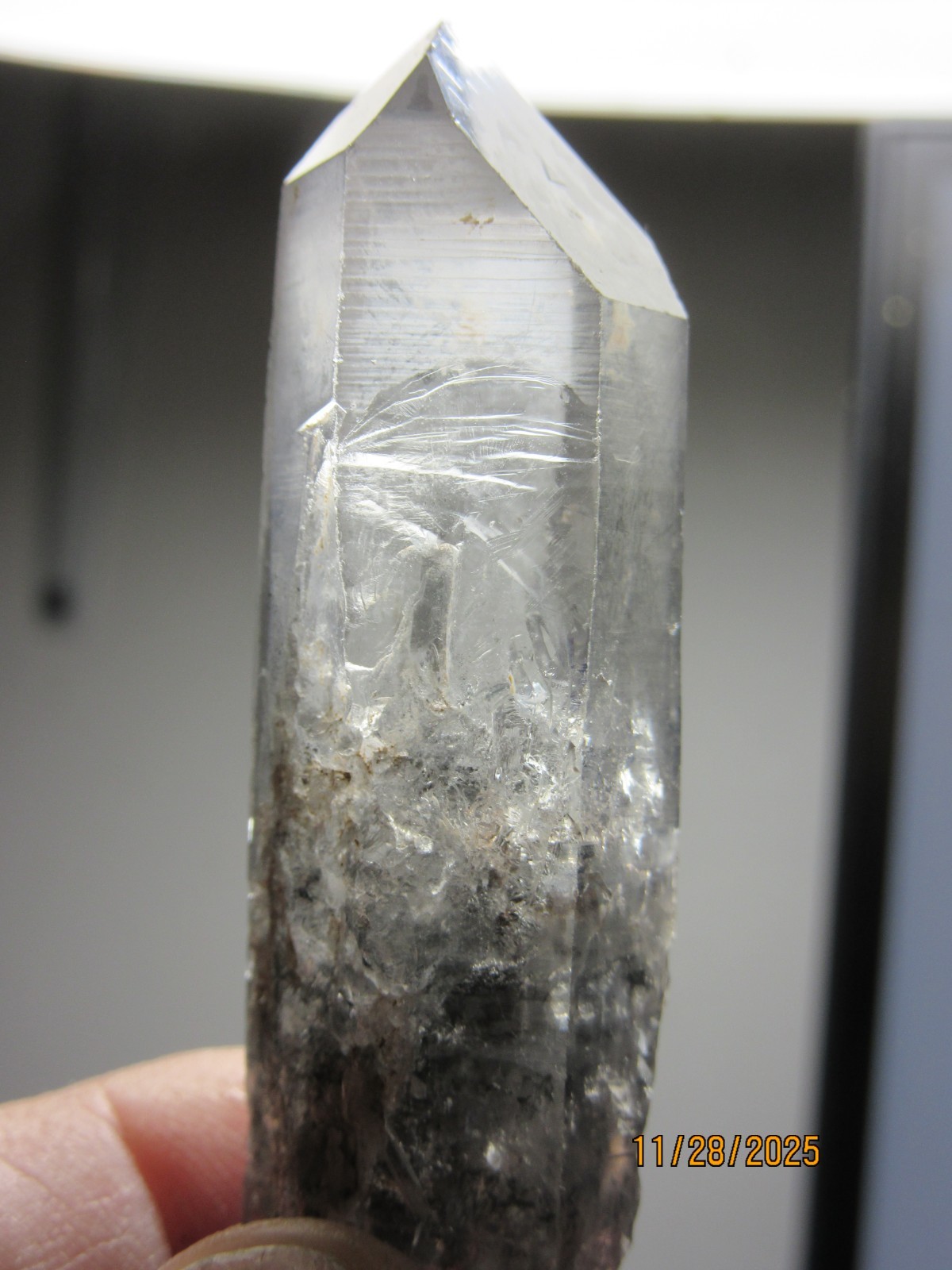 Blue Phantom Quartz 2 3/4 Inch Point Mt. Ida Arkansas Collectible BPQPMIA-2.75