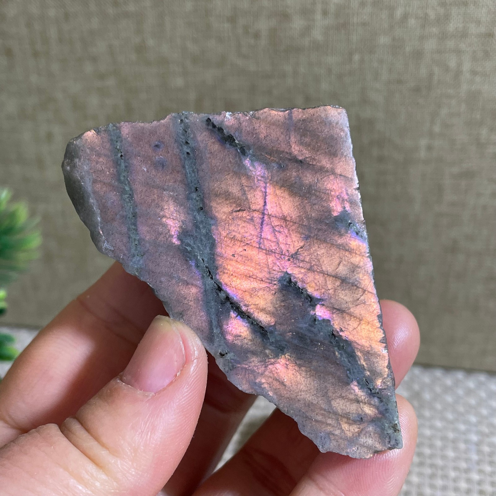 Natural Labradorite Crystal gemstone rough original Specimen 73g
