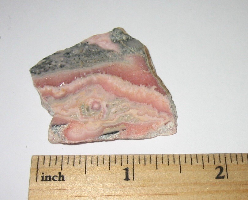 1.4″ POLISHED / ROUGH NATURAL 4mm RHODOCHROSITE CRYSTAL STONE ARGENTINA 16.6g *1