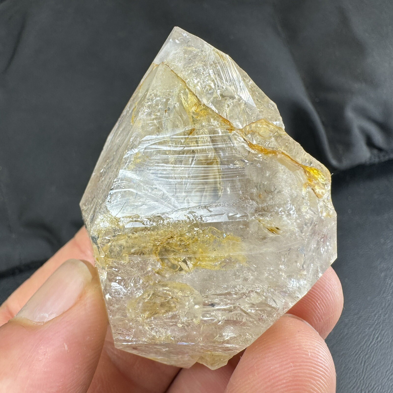 Herkimer Diamond Quartz Crystal Point / from New York