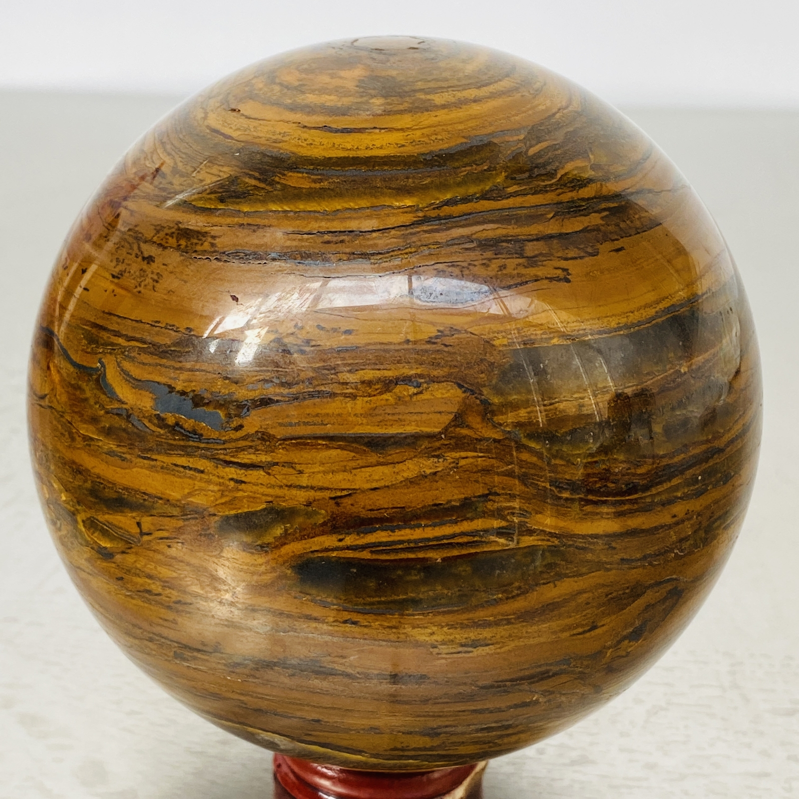 Natural Tiger Eye stone ball quartz crystal ball Reiki healing 1900G