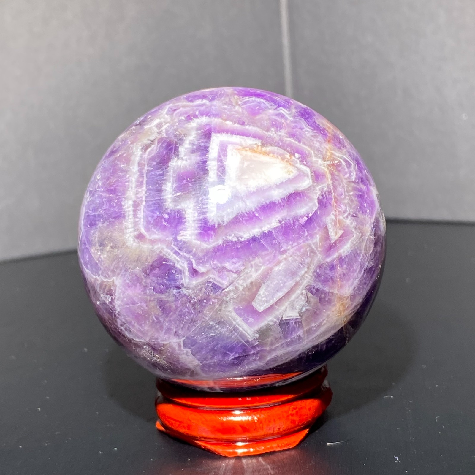 290G Natural Dreamy Amethyst ball Quartz crystal Sphere Crystal Reiki Healing