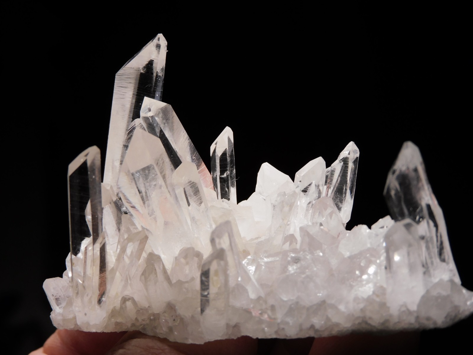 Super TRANSLUCENT Quartz Crystal BURR Cluster Collier Creek ARKANSAS 48.5gr