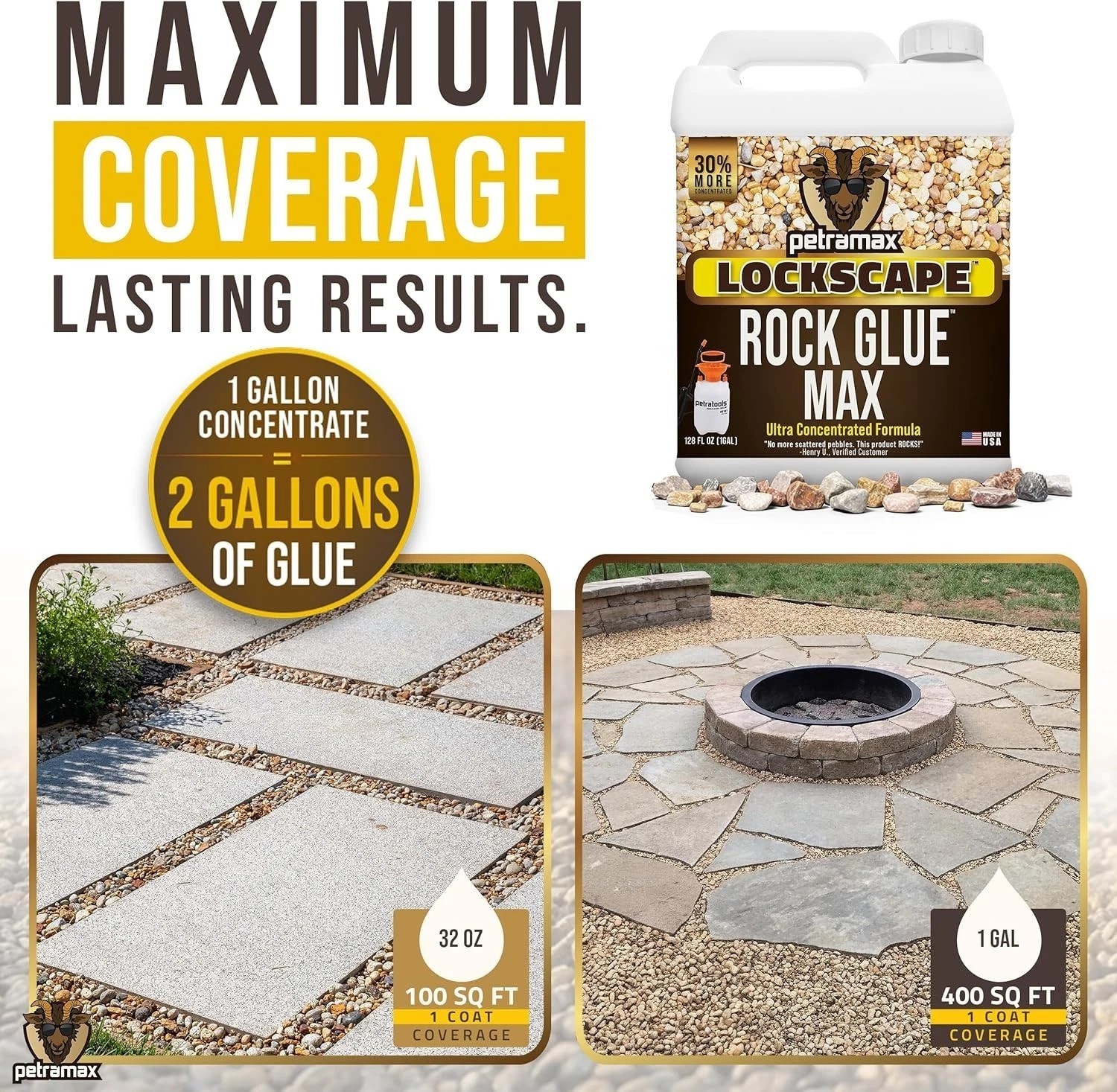 Professional Rock Glue for Landscaping – Made in USA-~