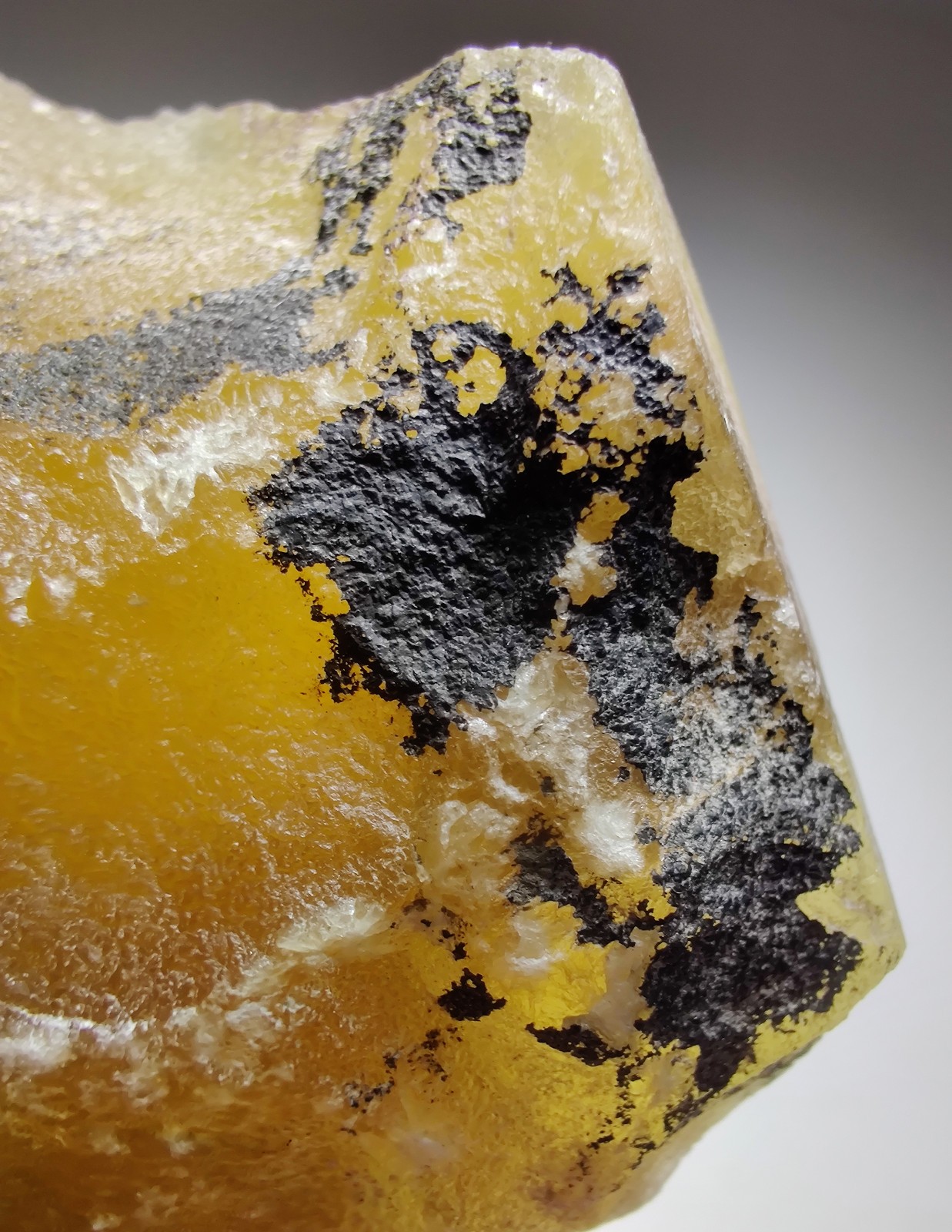 Rainbow Fluorite, cut slab, great color! fluorescent. Argentina. 86 grams.