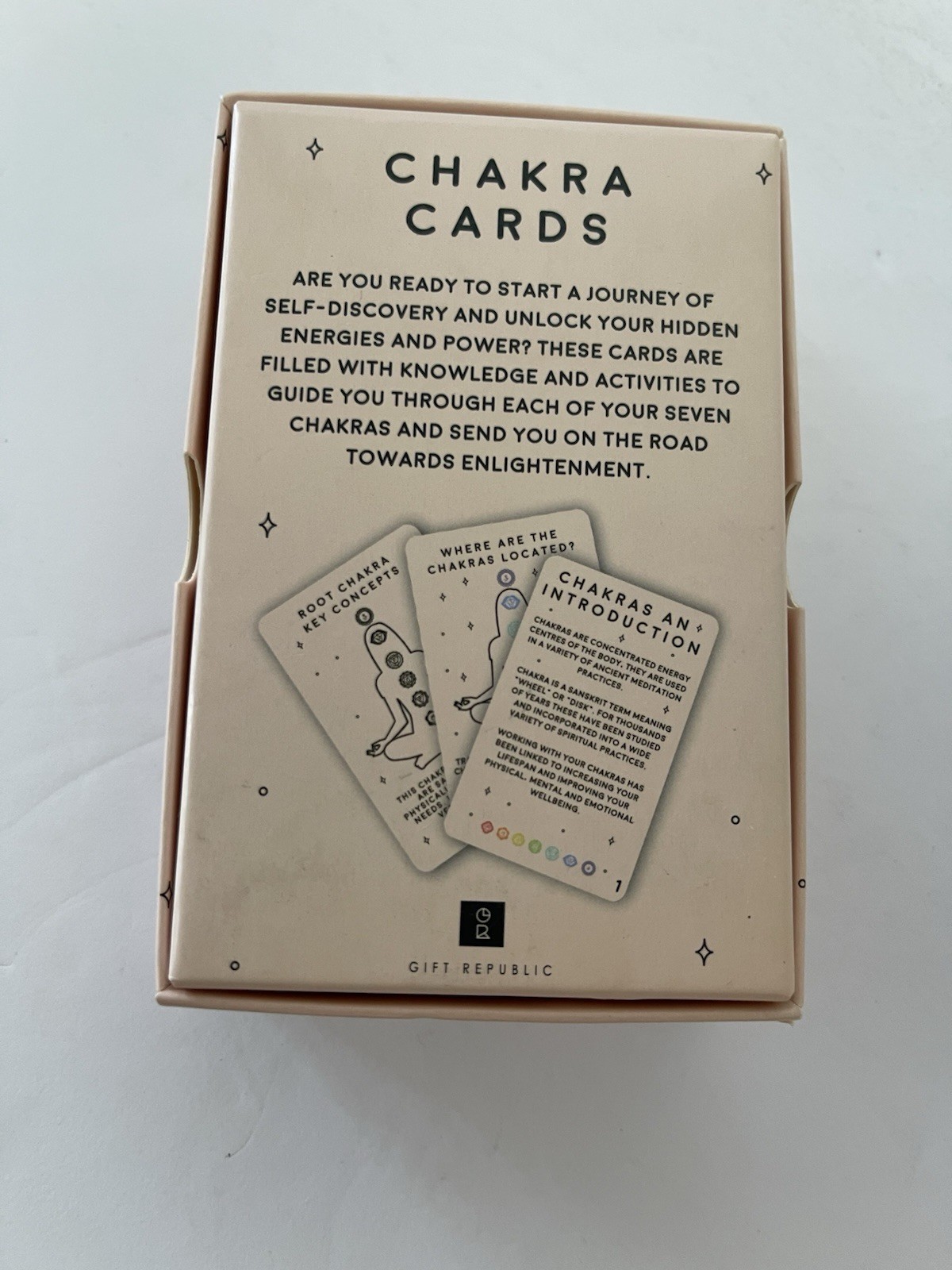 Chakra Meditation Stone Pack + Chakra Cards (100 Cards) You Get Both