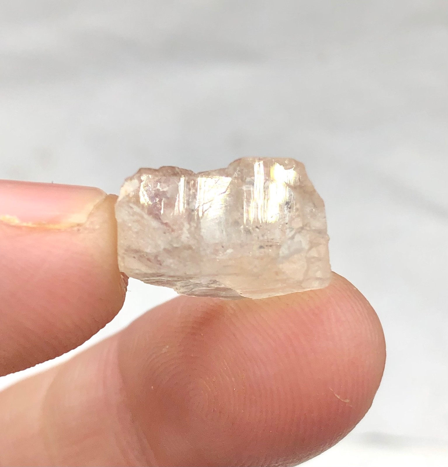 Morganite crystals lot natural mix Color terminated best quality @ skardu 10.00g