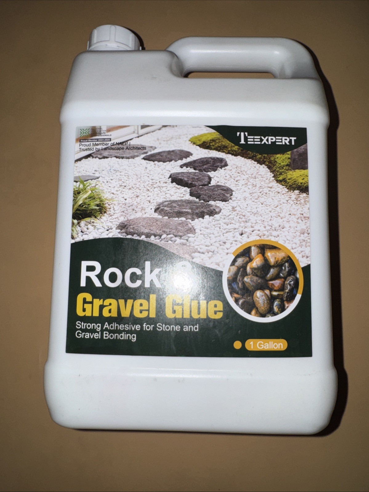 Teexpert 1 Gallon Rock Glue for Landscaping – Strong Pea Gravel Glue & Stone Glu