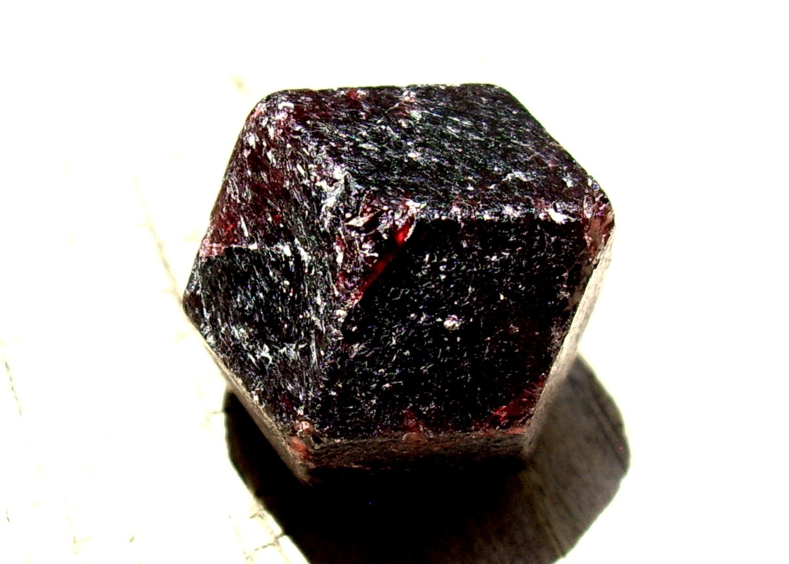 Deep Red Medium Large Almandine Garnet Crystal 29.2g