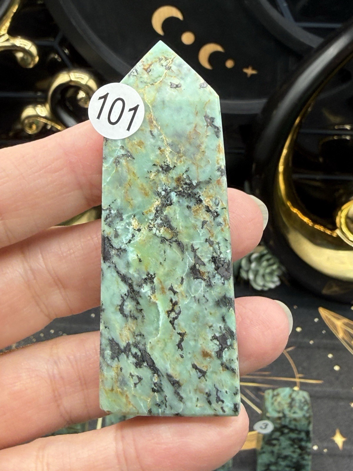 Natural African Turquoise small/mini Points Free shipping