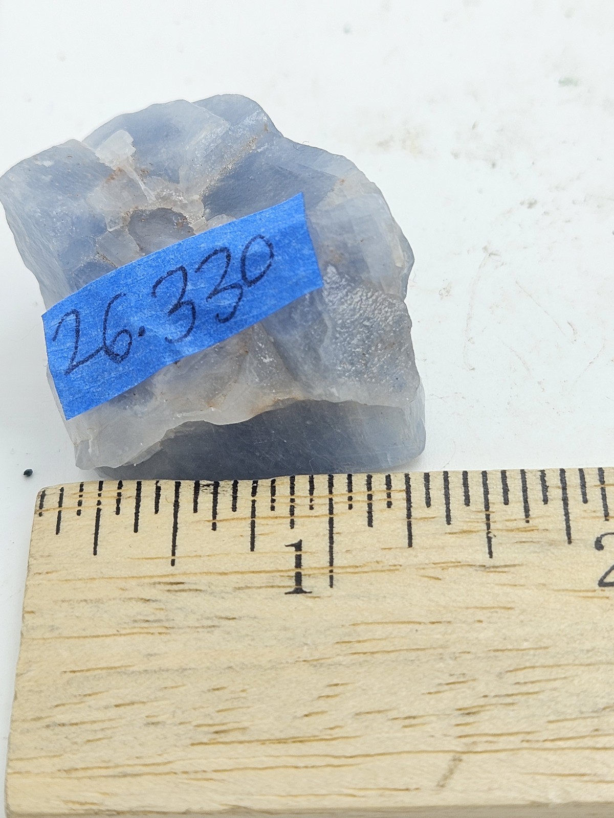 Natural Blue Calcite Raw Stone – Large Unpolished Sky Blue Crystal Chunk