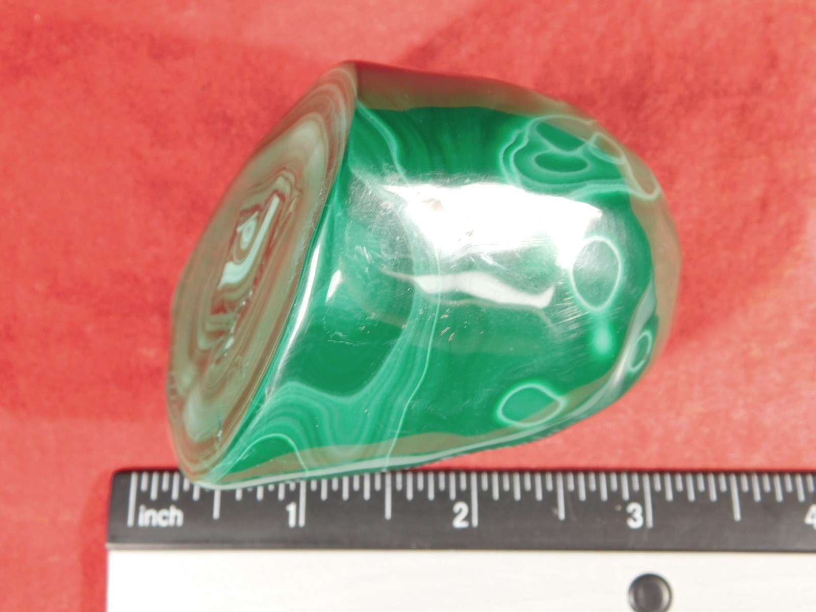 Big! Polished Deep GREEN Malachite STALACTITE or Stalagmite From the Congo 356gr
