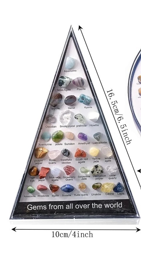 36pcs Healing Crystals & Stones Set Chakra Quartz Gemstones Meditation Decor