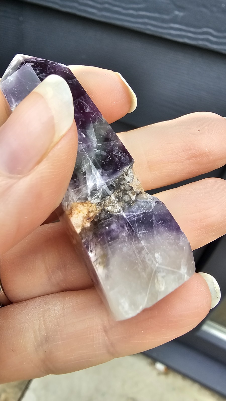 ⭐️SALE⭐️ Rainbow Fluorite Mini Point 43g 6.5cm Healing Anxiety