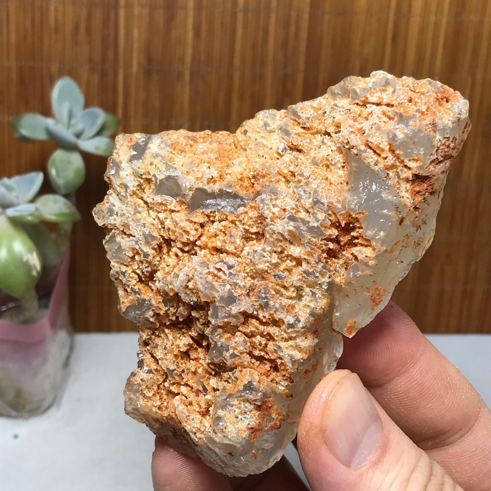 Natural Bonsai Suiseki Gobi Agate Eyes Stone-Stunning original View 146g A2830