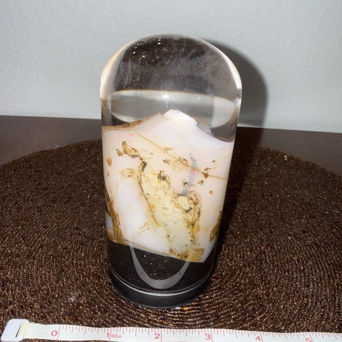 ⁠Nevada Virgin Valley Opal Specimen – High Quality Gem with Color Fire, in water